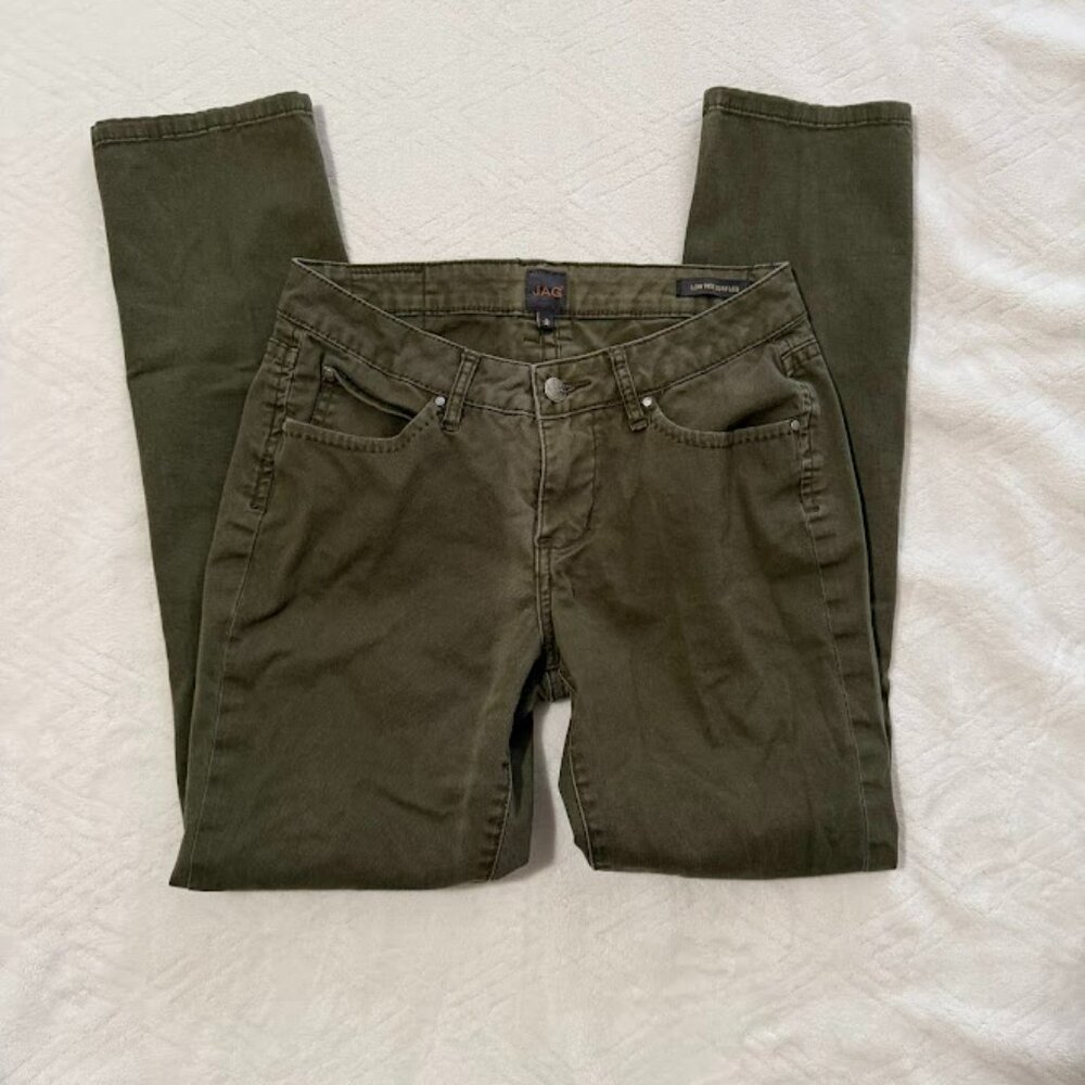 JAG Low Rise Slim Leg Women's size 2 Green Denim jeans